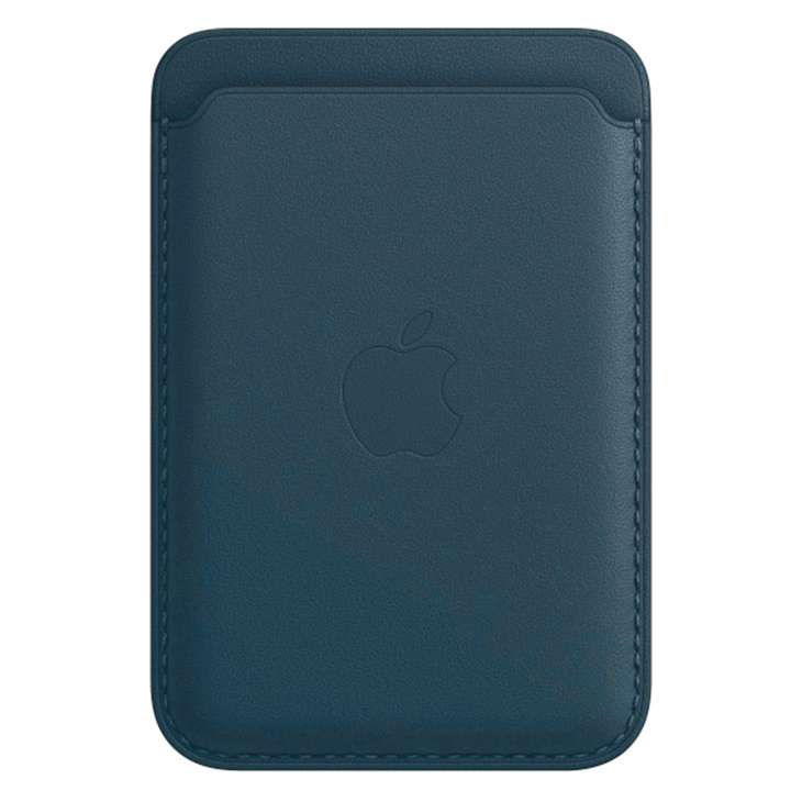 Кошелек для карт MagSafe Leather Wallet (№8 Синий) (с лого)