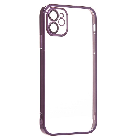 Задняя накладка PC073 для iPhone 11 (violet) (213780) с закрытой камерой