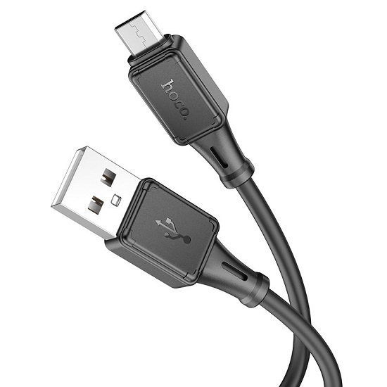 Кабель USB <--> microUSB  1.0м HOCO X101 Assistant, чёрный