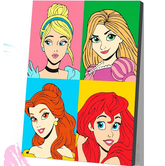 Картина по номерам на подрамнике, 30х40 см, Принцессы 10515243