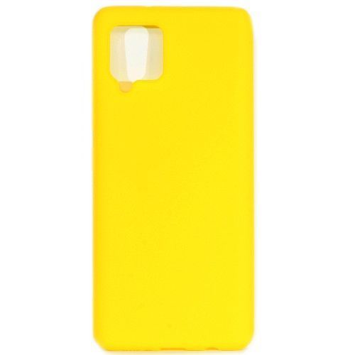 Силиконовый чехол XIVI для Samsung  Galaxy A42, TPU Color, матовый, жёлтый