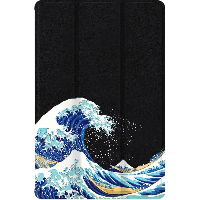 Чехол футляр-книга ZIBELINO для iPad Air 11" 2025 (M3)/Apple iPad Air 2024 11" (M2)/Air 5 2022/Air 4 2020 10.9"  (черный) 8082 ВОЛНЫ ЯПОНИЯ