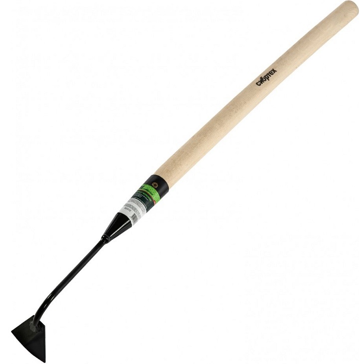 Мотыга стальная, 60х80х780 мм, узкая, деревянный черенок, Россия// Сибртех 62312