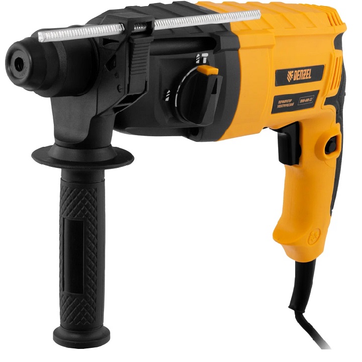 Перфоратор электрический DENZEL RHH-600-22, SDS-plus, 600 Вт, 2,5 Дж, 2 реж