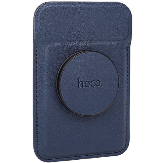 Держатель магнитный с карманом для карт HOCO GT6 (Blue)