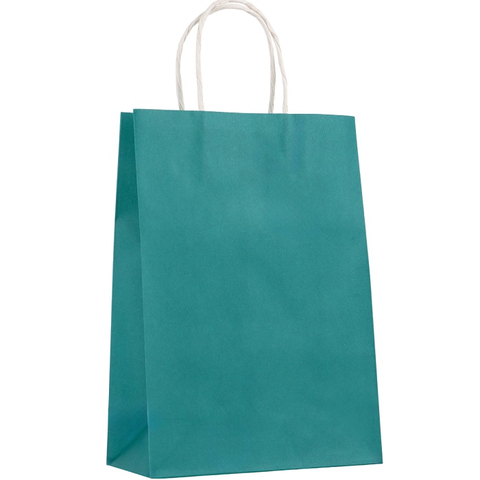 Пакет крафт «Радуга»,лазурный/темно-зеленый, 18×8×25 см, 80 г/м², 1 шт.