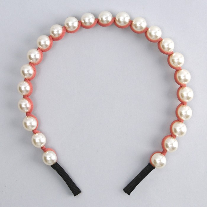 Ободок для волос с жемчугом новогодний «Желания исполнятся» 9531792