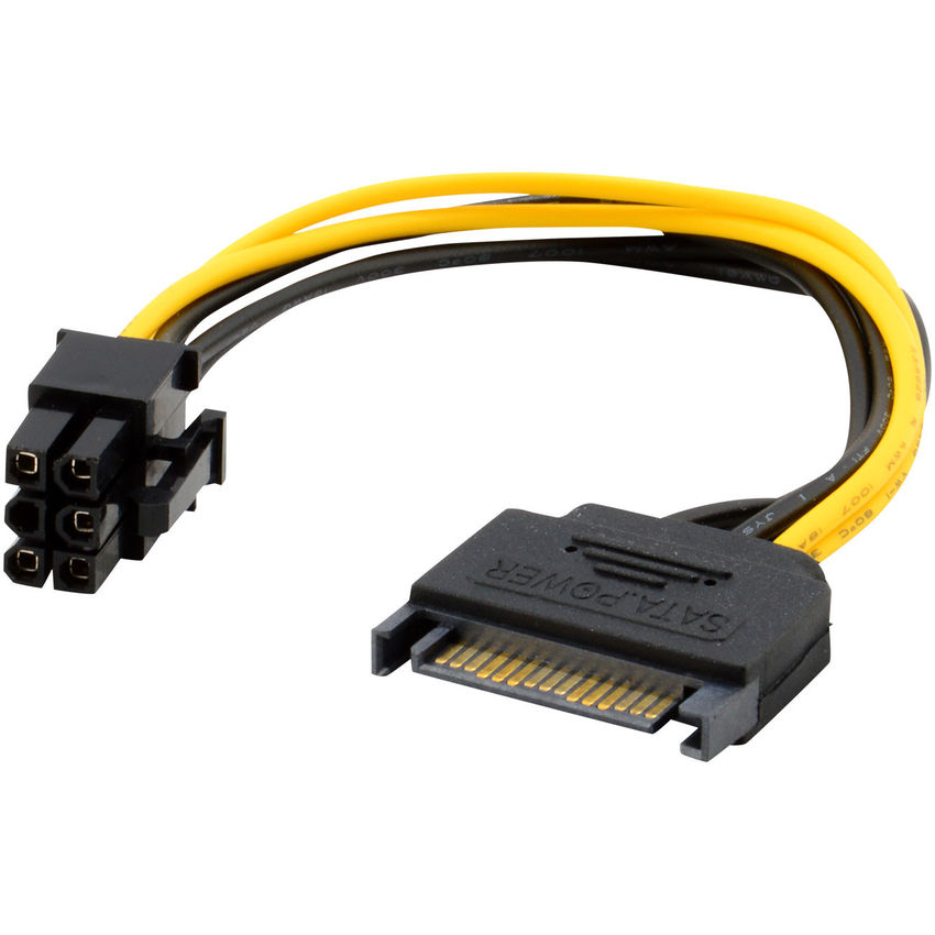 Переходник SATA --> 6PIN 15см Cablexpert CC-PSU-SATA