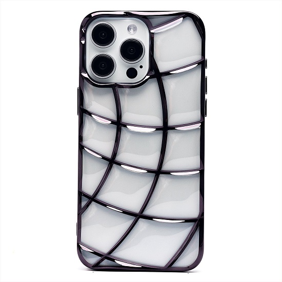 Задняя накладка SC340 для iPhone 15 Pro Max (transparent/black) (230397)