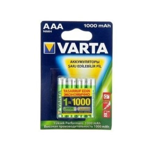 Аккумулятор VARTA R03 1000mAh BL-4 предзаряженный RTU (4/40/200)