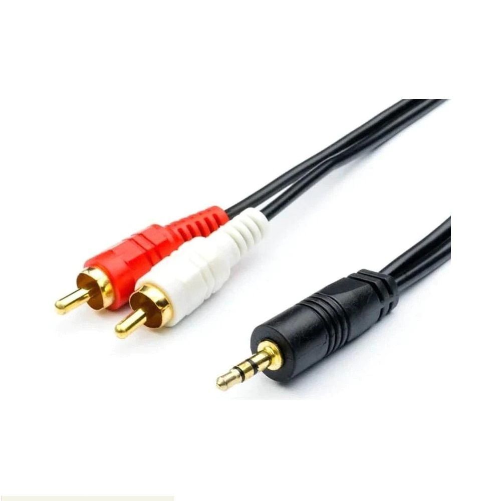 Кабель Jack 3.5 <--> 2RCA 1.5м EXPLOYD Easy EX-K-1403 черный