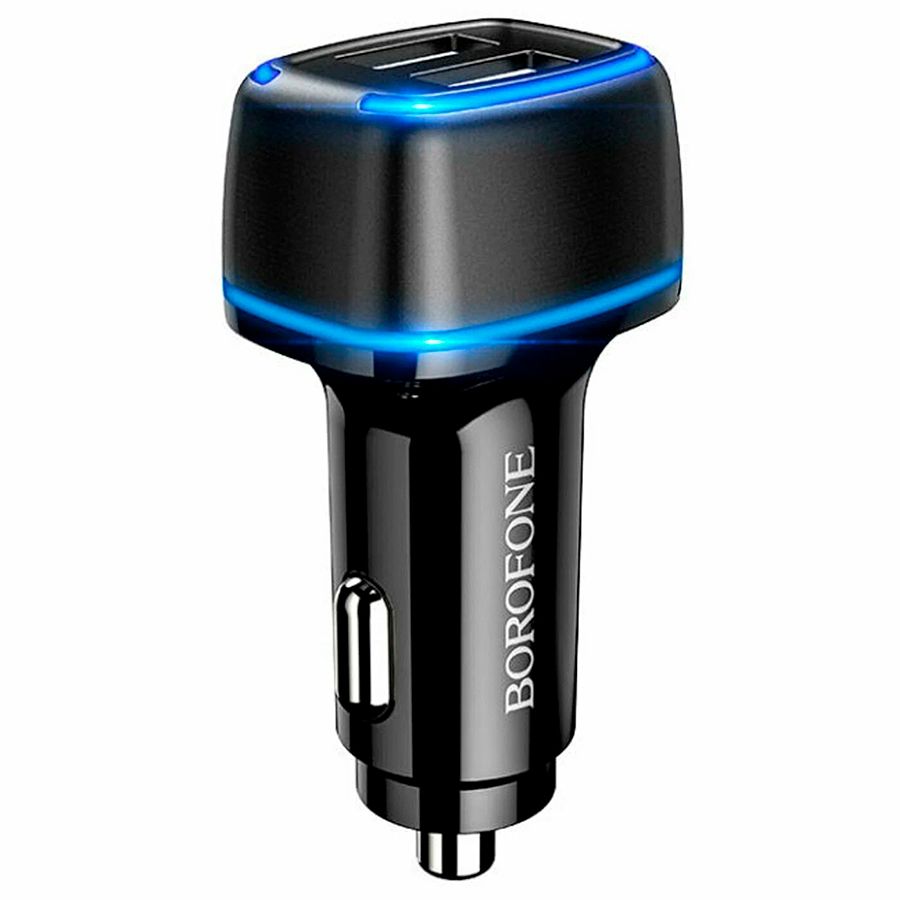 Авто ЗУ 2USB 2.4A BOROFONE BZ14, черный