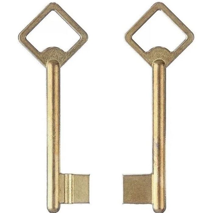 Заготовка ключа Корабелка 86*17,9*12,3 мм, лат., б/п