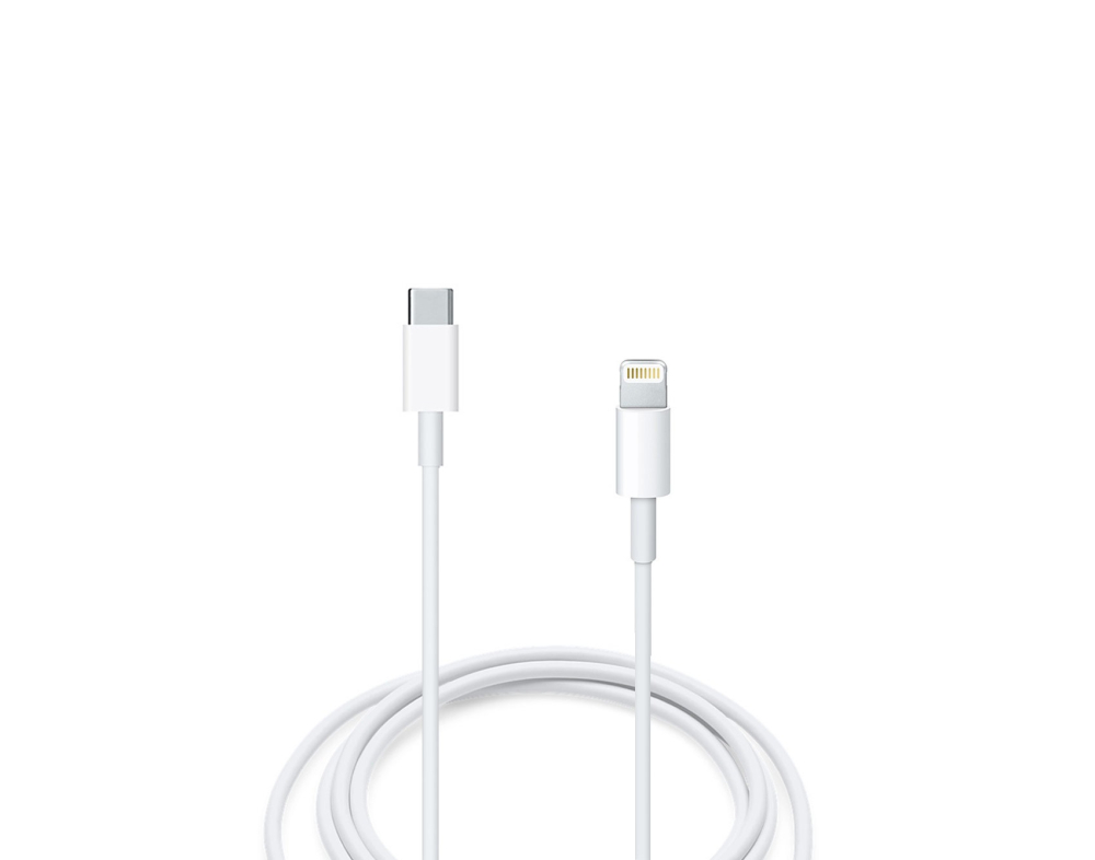 Кабель Lightning <--> Type-C  1.0м белый в техпаке