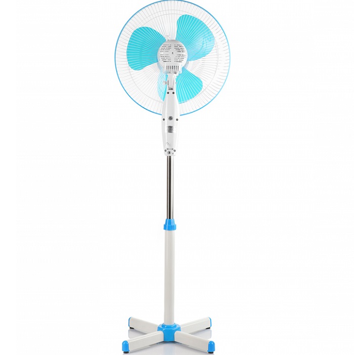 Вентилятор напольный Centek CT-5004 Blue, 40Вт, (2шт./уп, LED, 43см, 1.25м, лучевая решетка