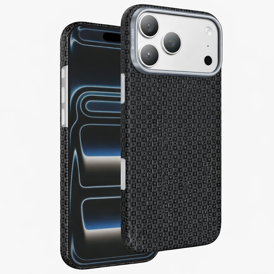 Задняя накладка KEEPHONE KEVILAR ANKORA MAGSAFE CASE для iPhone 17 Pro Max, BLACK