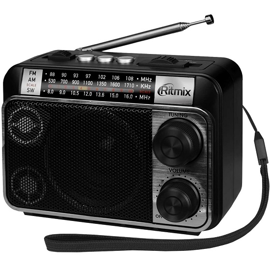 Радиоприемник RITMIX RPR-161 черно-серый