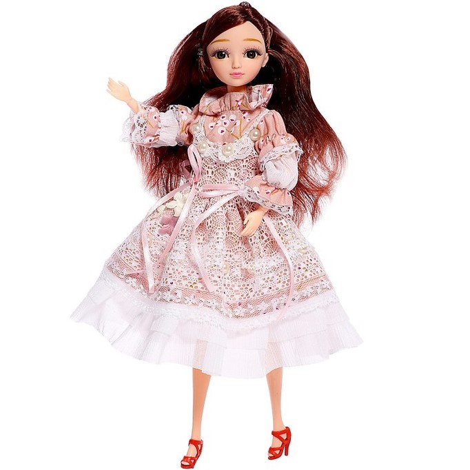 Кукла DollyToy "Модная подружка" (31 см, читает стихотворение на русском языке, в ассорт.)