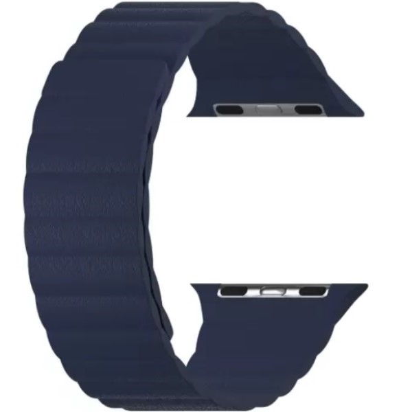 Кожаный ремешок LYAMBDA POLLUX для Apple Watch 42/44mm Dark Blue (DSP-24-44-DB)