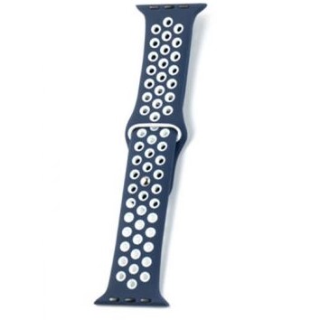 Силиконовый ремешок XO BT08A 38/40/41mm Blue+White