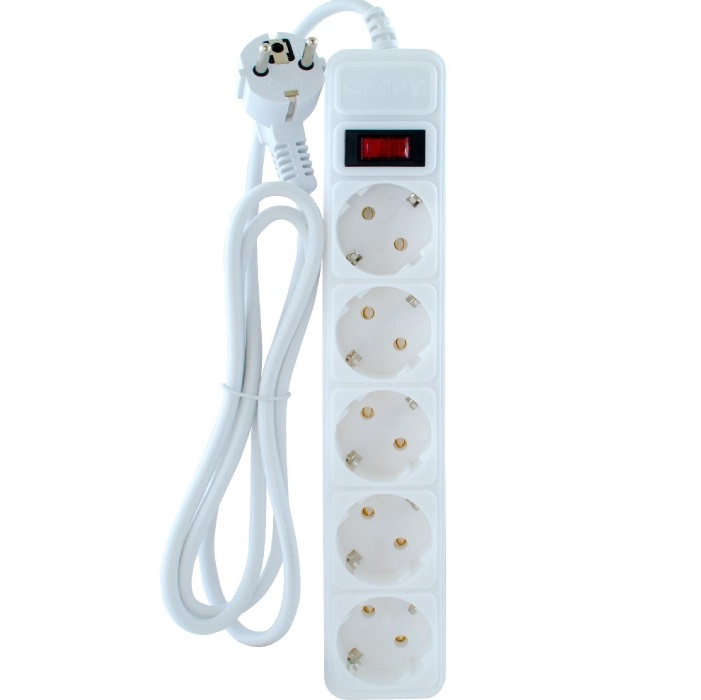 Сетевой фильтр  1.5м СТАРТ SP 5x1 ZVT, белый, 5 розеток