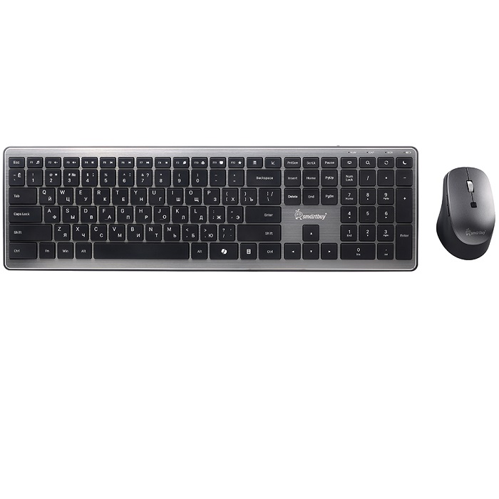 Клавиатура+мышь Smartbuy 303665AG серый металлик (SBC303665AGS)