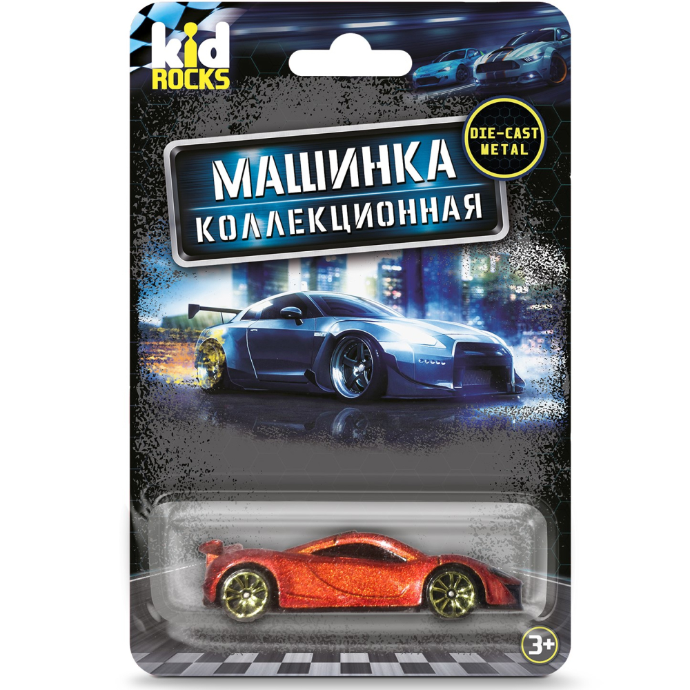 Машинка металлическая Kid Rocks, 27 шт. в ассорт., масштаб 1:60 YK-2309