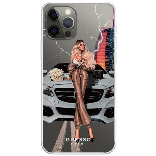 Задняя накладка GRESSO для IPhone 12 Pro. Коллекция "Cosmopolitan". Модель "One Night In Dubai".