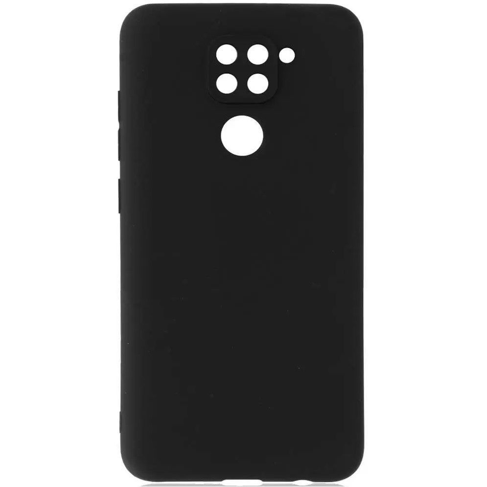 Задняя накладка ZIBELINO Soft Matte для Xiaomi Redmi Note 9 (черный) защита камеры