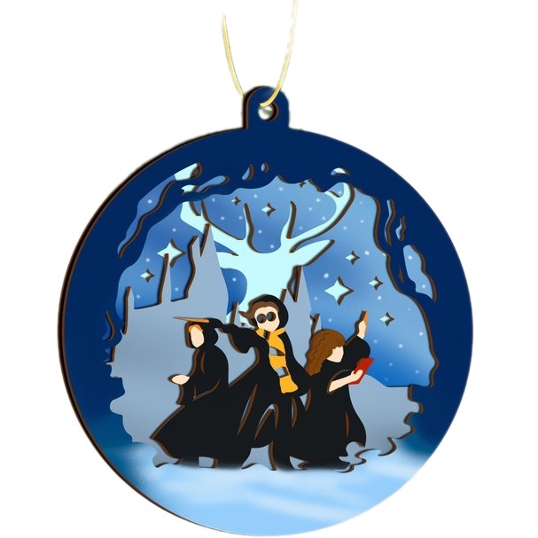 Заготовки для творчества. Деревянная подвеска «Волшебники»