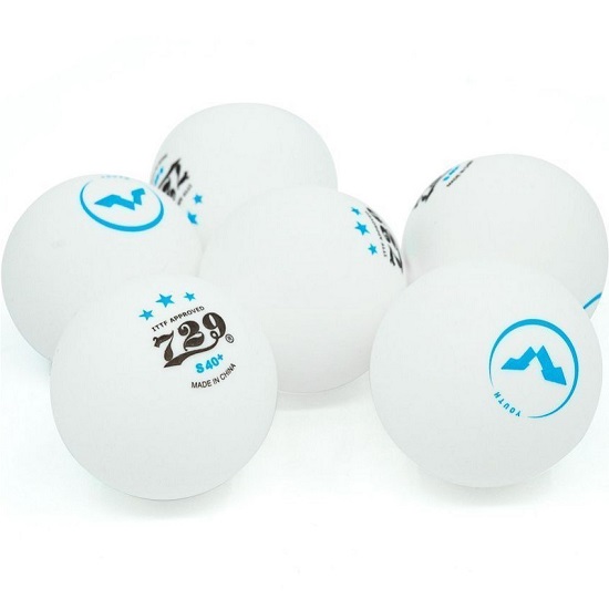 Мячи для настольного тенниса 729 3***  WTT YOUNG GAME ITTF бел. 6 шт. (бесшовные)