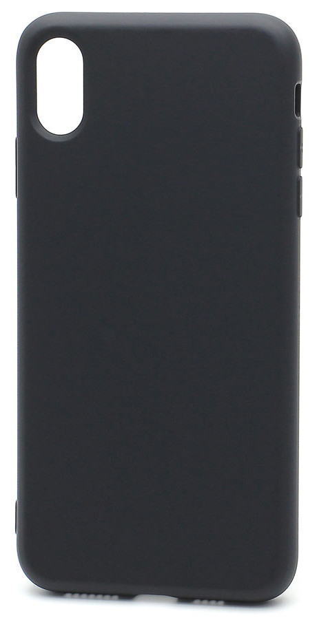 Силиконовый чехол Silicone Case для iPhone X/XS (018) черный (полная защита)