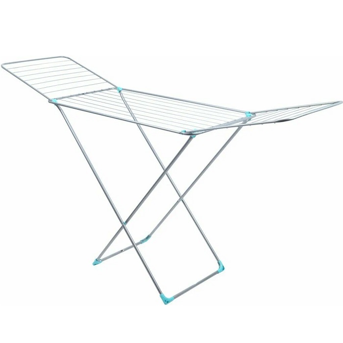 Сушилка 20 для белья цв.СЕРЕБРО напольная складная (200х55х96) СБ2 "НИКА"