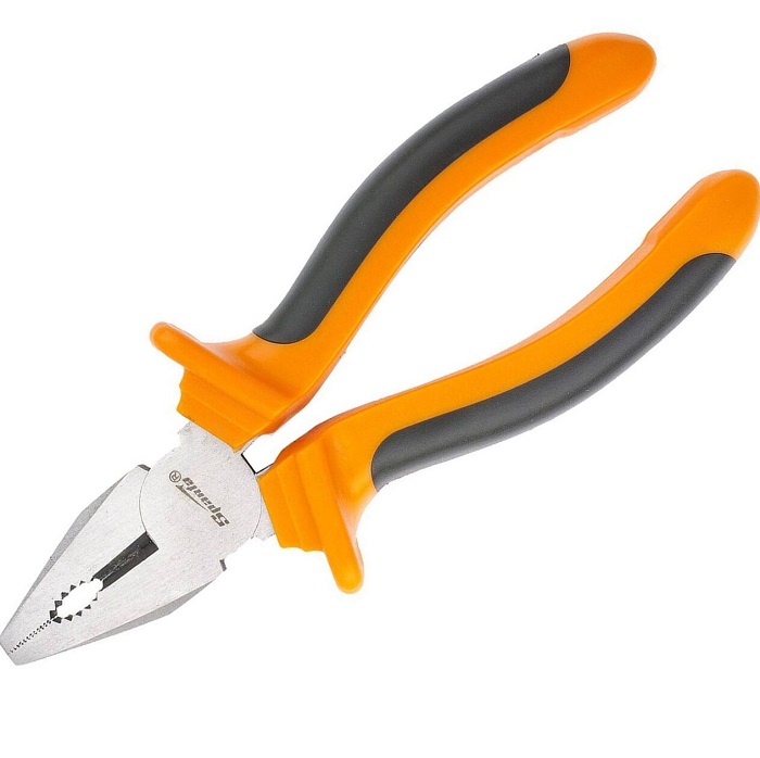 Плоскогубцы комбинированные 180мм SPARTA Comfort 16968, шлифованные, 2к рукоятки
