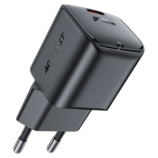 Сетевое ЗУ 1Type-C ACEFAST A73, Mini, черный, 20Вт (6974316282648)