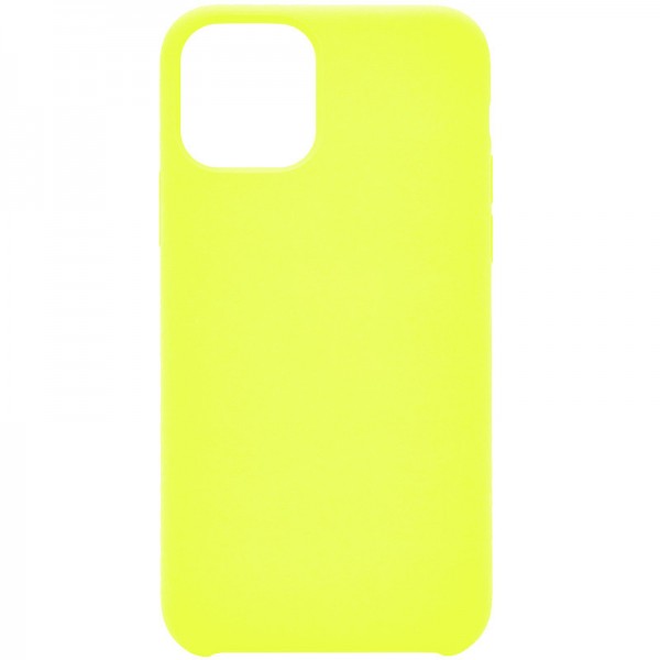 Силиконовый чехол SILICONE Case для iPhone 12/12 PRO №32 лимонный