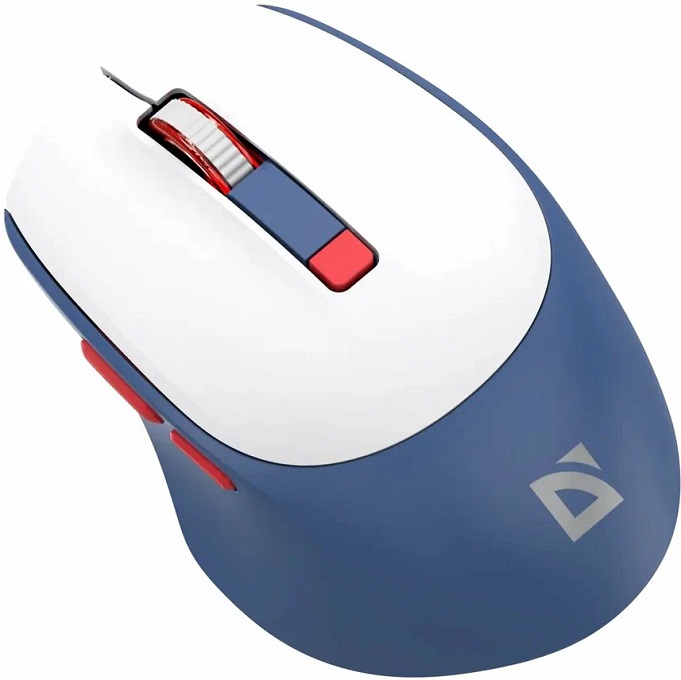Мышь БП DEFENDER Belsa MB-249 белый/синий