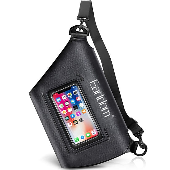 Сумка через плечо EARLDOM ET-S7, черный, нейлон, водонепроницаемый