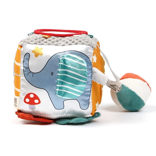 Развивающий бизикубик мягкий Крошка Я «Зверята», от 3 мес. 10158666