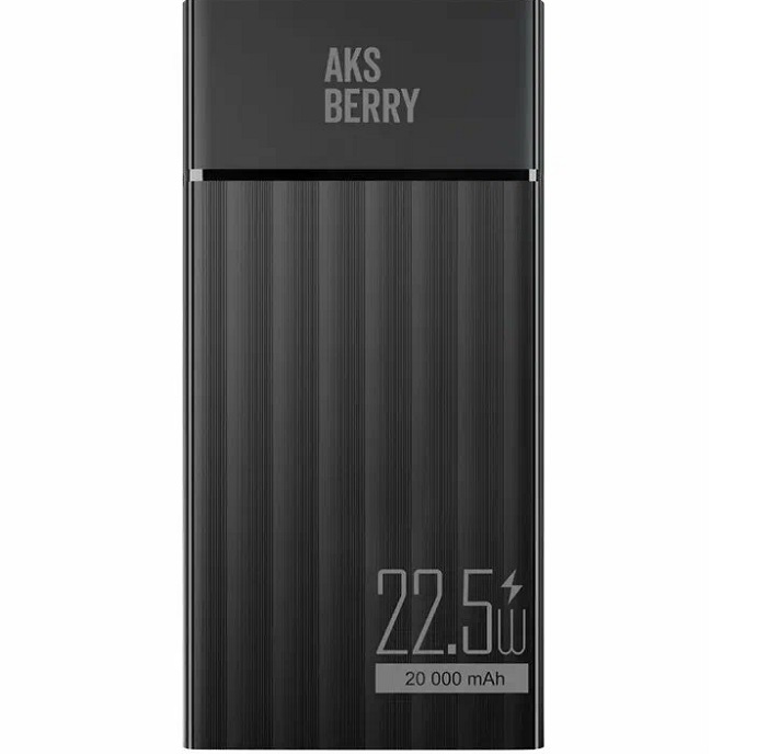 Внешний АКБ AKSBERRY E202 Riffles (20000mAh) черный (6900295650017)