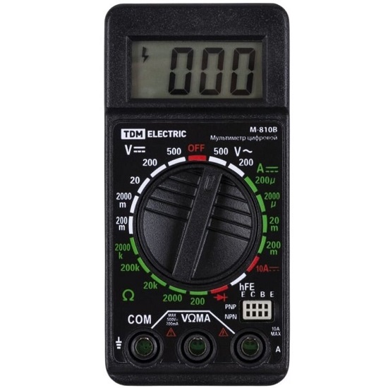 Мультиметр TDM "МастерЭлектрик" М-810В (компакт)