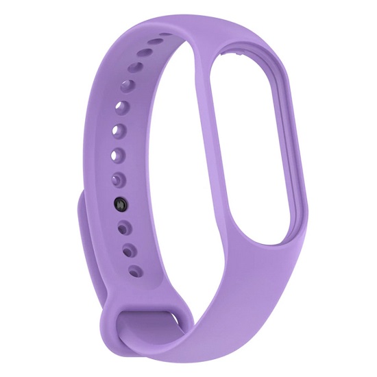 Силиконовый ремешок WB13 для Xiaomi Mi Band 7 (light violet), на кнопке (регулируемый)