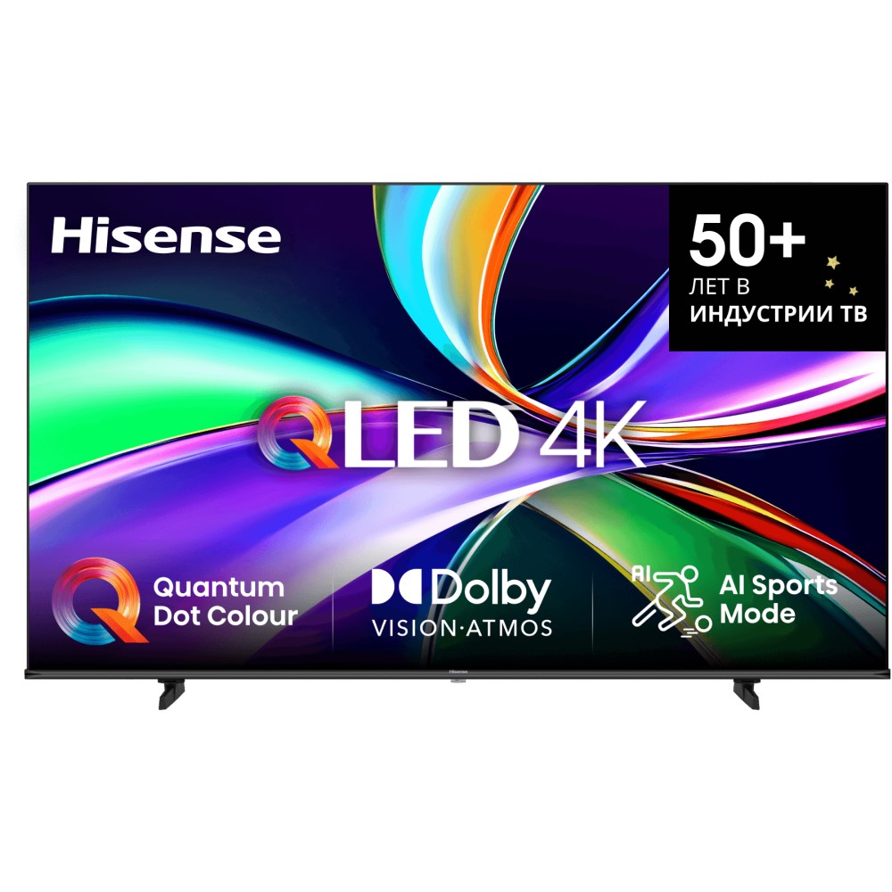 Телевизор Hisense 65E7Q 65", черный QLED
