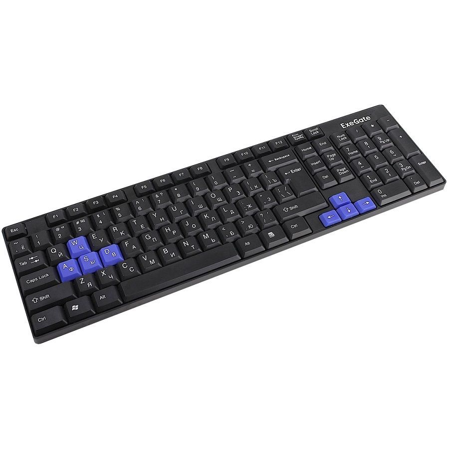 Клавиатура EXEGATE EX283618RUS Professional Standard LY-402N, черная