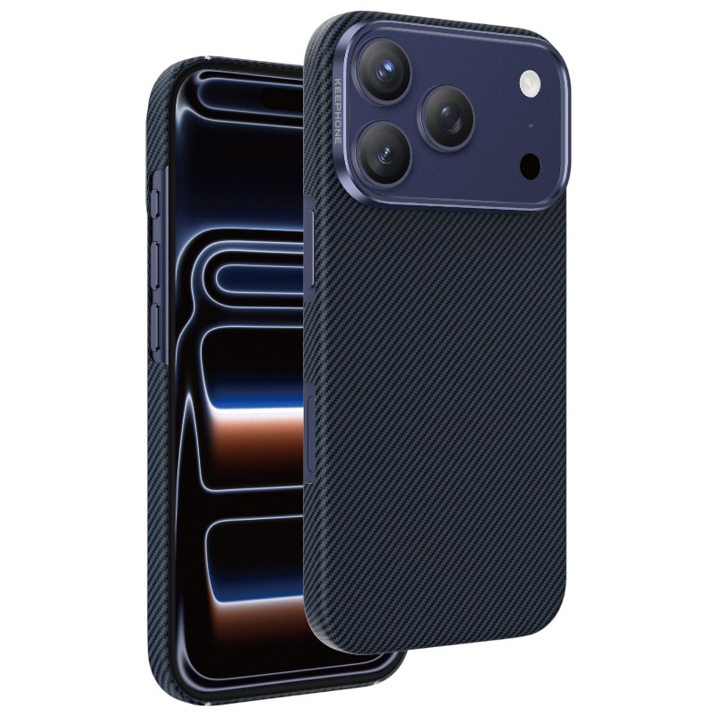 Задняя накладка KEEPHONE KEVILAR SWEDEN 600D MAGSAFE CASE для iPhone 17 PRO (BLUE)