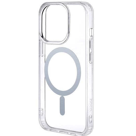 Силиконовый чехол HOCO для iPhone 14 Pro TPU прозрачный MagSafe