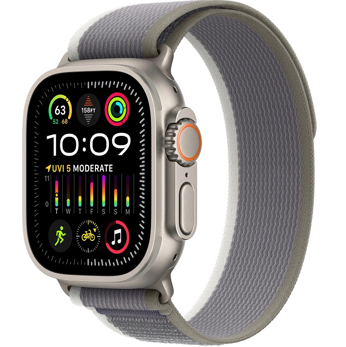 Часы Apple Watch Ultra 2 GPS + Cellular 49mm Titanium Case Green/Gray Trail Loop