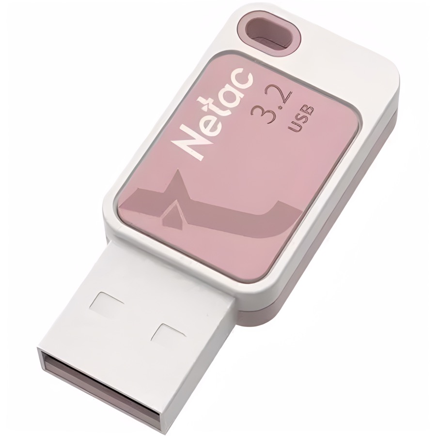 USB 64Gb NETAC UA31 розовый, USB 3.2