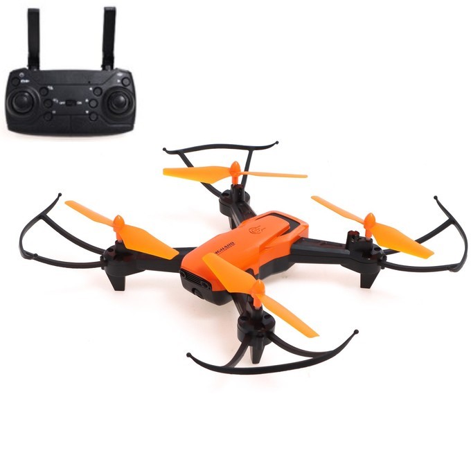 Квадрокоптер LH-X27H  камера, передача изображения на смартфон, Wi-FI, цвет оранжевый