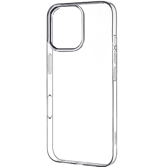 Силиконовый чехол HOCO для iPhone 16 Pro прозрачный